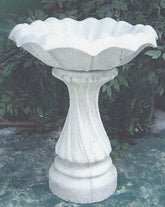 Photo of Birdbath - Large Swirl Base - Tulip Ttop - Marquis Gardens